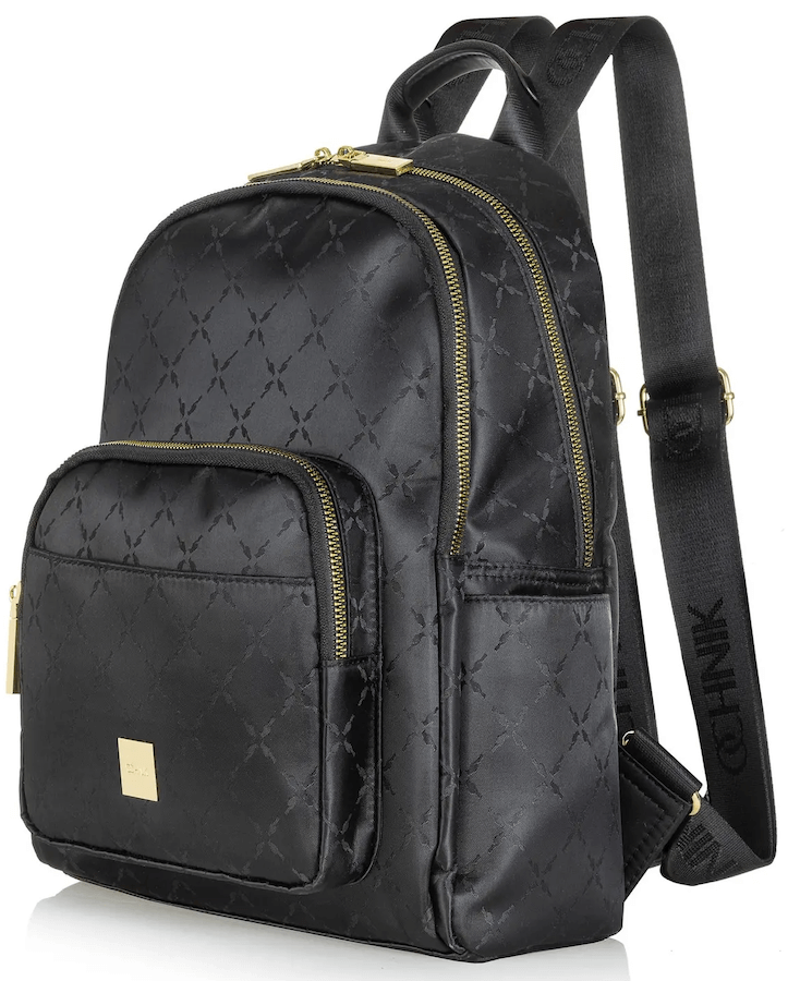 Czarny dwukomorowy plecak damski OCHNIK TOREN-0255A-99 (Z24) z regulowanymi szelkami