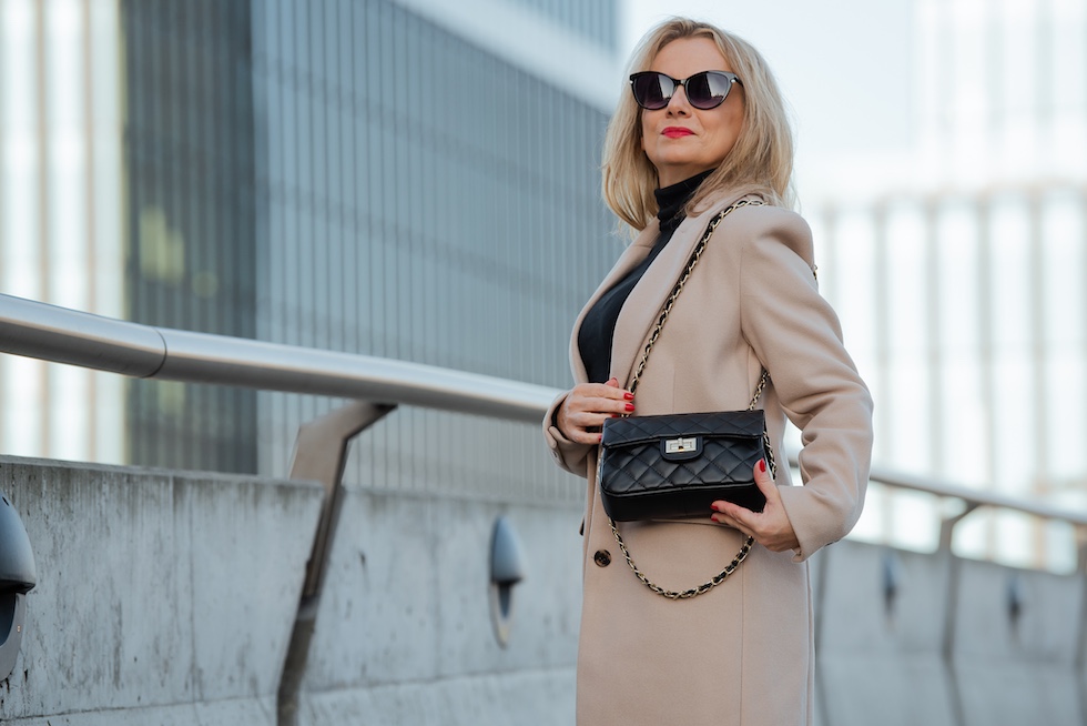 Mała skórzana torebka